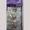 Tip Top Jewellers Stunning Kundan Stone And Pearl Jhumki Earrings (Pack of 12)