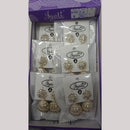 Tip Top Jewellers Stunning Kundan Stone And Pearl Jhumki Earrings (Pack of 12)