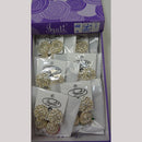 Tip Top Jewellers Stunning Kundan Stone And Pearl Jhumki Earrings (Pack of 12)