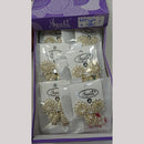 Tip Top Jewellers Stunning Kundan Stone And Pearl Jhumki Earrings (Pack of 12)