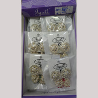 Tip Top Jewellers Stunning Kundan Stone And Pearl Jhumki Earrings (Pack of 12)