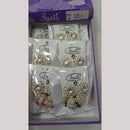 Tip Top Jewellers Stunning Kundan Stone And Pearl Jhumki Earrings (Pack of 12)