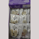 Tip Top Jewellers Stunning Kundan Stone And Pearl Jhumki Earrings (Pack of 12)