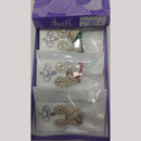 Tip Top Jewellers Stunning Kundan Stone And Pearl Jhumki Earrings (Pack of 12)