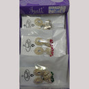 Tip Top Jewellers Stunning Kundan Stone And Pearl Jhumki Earrings (Pack of 12)