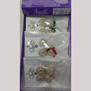 Tip Top Jewellers Stunning Kundan Stone And Pearl Jhumki Earrings (Pack of 12)