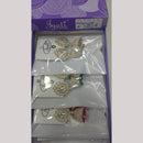 Tip Top Jewellers Stunning Kundan Stone And Pearl Jhumki Earrings (Pack of 12)