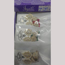 Tip Top Jewellers Stunning Kundan Stone And Pearl Jhumki Earrings (Pack of 12)