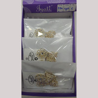 Tip Top Jewellers Stunning Kundan Stone And Pearl Jhumki Earrings (Pack of 6)