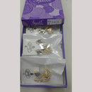 Tip Top Jewellers Stunning Kundan Stone And Pearl Jhumki Earrings (Pack of 6)