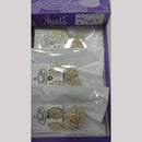 Tip Top Jewellers Stunning Kundan Stone And Pearl Jhumki Earrings (Pack of 6)