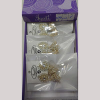 Tip Top Jewellers Stunning Kundan Stone And Pearl Jhumki Earrings (Pack of 6)