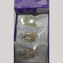 Tip Top Jewellers Stunning Kundan Stone And Pearl Jhumki Earrings (Pack of 6)