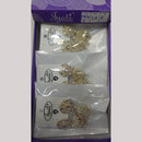 Tip Top Jewellers Stunning Kundan Stone And Pearl Jhumki Earrings (Pack of 6)