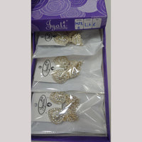 Tip Top Jewellers Stunning Kundan Stone And Pearl Jhumki Earrings (Pack of 6)
