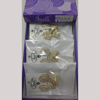 Tip Top Jewellers Stunning Kundan Stone And Pearl Jhumki Earrings (Pack of 6)