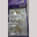 Tip Top Jewellers Stunning Kundan Stone And Pearl Jhumki Earrings (Pack of 6)