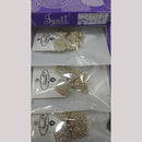 Tip Top Jewellers Stunning Kundan Stone And Pearl Jhumki Earrings (Pack of 6)