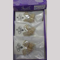 Tip Top Jewellers Stunning Kundan Stone And Pearl Jhumki Earrings (Pack of 6)