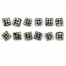 Urthn Shiny Austrian Stone Set of 6 Studs Earrings(Pack of 6)