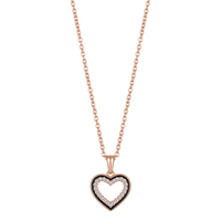 Urthn  Rose Gold Plated Chain Pendant Earrings Rings And Bracelet Jewellery Combo Set (Pack of 6)