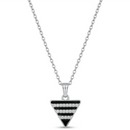 Urthn  Silver Plated Chain Pendant Earrings Rings And Bracelet Jewellery Combo Set (Pack of 6)