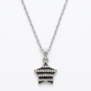 Urthn  Silver Plated Chain Pendant Earrings Rings And Bracelet Jewellery Combo Set (Pack of 6)