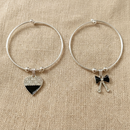 Urthn Silver Plated Elegant Austrian Stone Openable Bracelet For Women & Girls