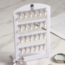 Urthn Cute Bow And Pearl Studs Earrings Combo for Party Wear