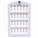 Urthn Silver Plated Trendy Floral And Pearl Set Of 12 Studs Earrings Combo for Party Wear