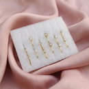 Urthn Gold Plated Austrian Stone Nose Stud Set for Women  (Set Of 3)