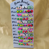 Urthn Fruit Design 36 Pair Stud Earrings Combo