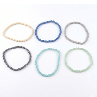 Urthn Elegant Colorful Beads Fashion Bracelet (Set Of 6)
