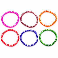 Urthn Elegant Colorful Beads Fashion Bracelet (Set Of 6)