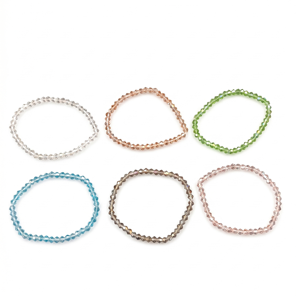 Urthn Elegant Colorful Beads Fashion Bracelet (Set Of 6)