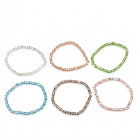 Urthn Elegant Colorful Beads Fashion Bracelet (Set Of 6)
