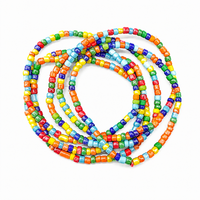 Urthn Multi Strand Rainbow Seed Bead Bracelet Combo Set of 6 for Women(pack of 6)