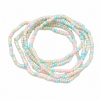 Urthn Trendy Multi Strand Seed Bead Bracelet Combo Set of 6 for Women(pack of 6)