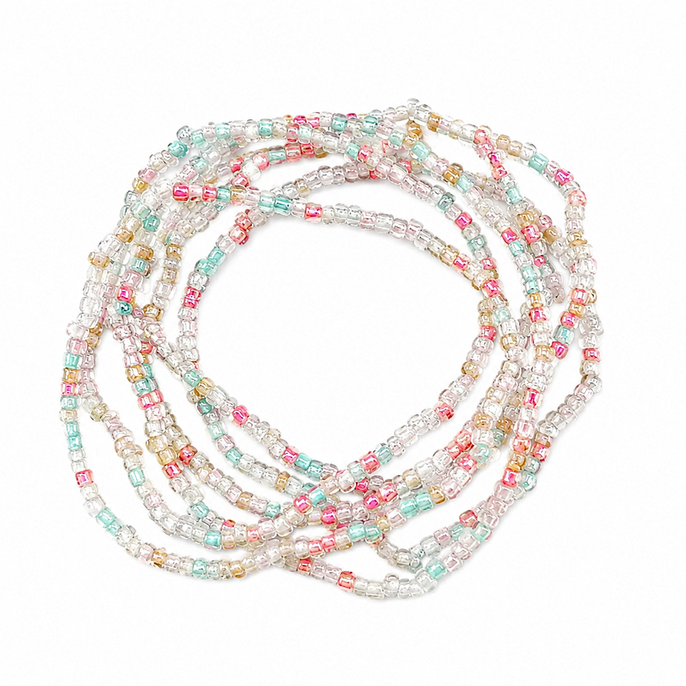 Urthn Trendy Multi Strand Seed Bead Bracelet Combo Set of 6 for Women(pack of 6)