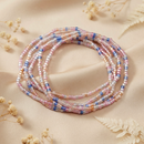 Urthn Trendy Multi Strand Seed Bead Bracelet Combo Set of 6 for Women