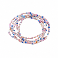 Urthn Trendy Multi Strand Seed Bead Bracelet Combo Set of 6 for Women(pack of 6)