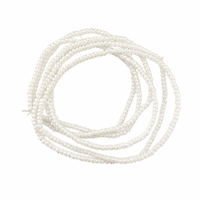 Urthn Trendy White Strand Seed Bead Bracelet Combo Set of 6 for Women(pack of 6)