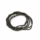 Urthn Trendy Black Strand Seed Bead Bracelet Combo Set of 6 for Women(pack of 6)