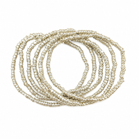 Urthn Trendy Gold Strand Seed Bead Bracelet Combo Set of 6 for Women(pack of 6)