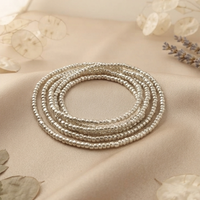 Urthn Trendy Gold Strand Seed Bead Bracelet Combo Set of 6 for Women