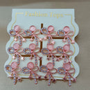 Urthn Monalisa Stone Stylish Set Of 6 Stud Earrings Combo 