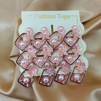 Urthn Pearl And Austrain Stone Set Of 6 Stud Earrings Combo