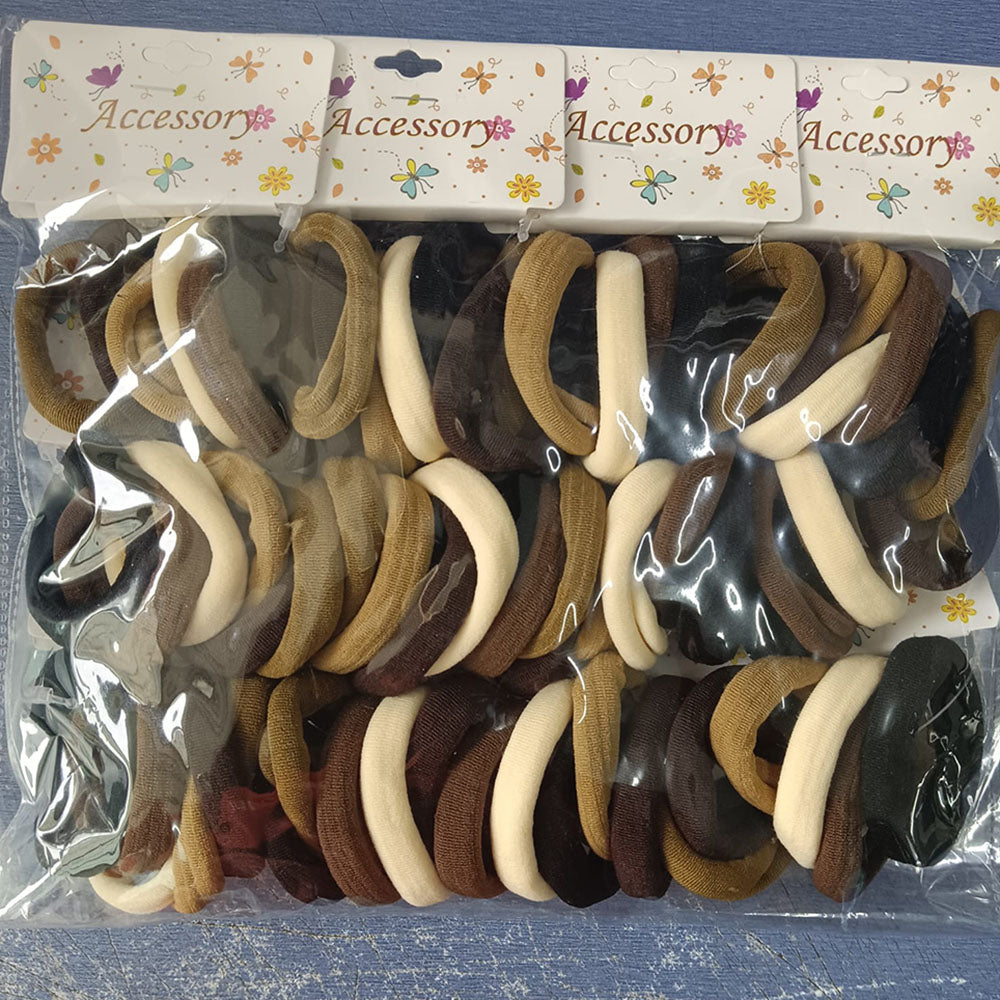 Urthn Set of 12 Soft Multicolor Hair Rubber Bands for Women & Girls-1006317