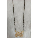 Tarangavi Austrian Stone And Black Beads Designer Mangalsutra