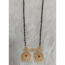 Tarangavi Austrian Stone And Black Beads Designer Mangalsutra